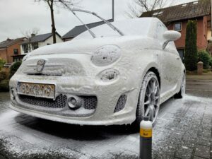 Snow foam in actie